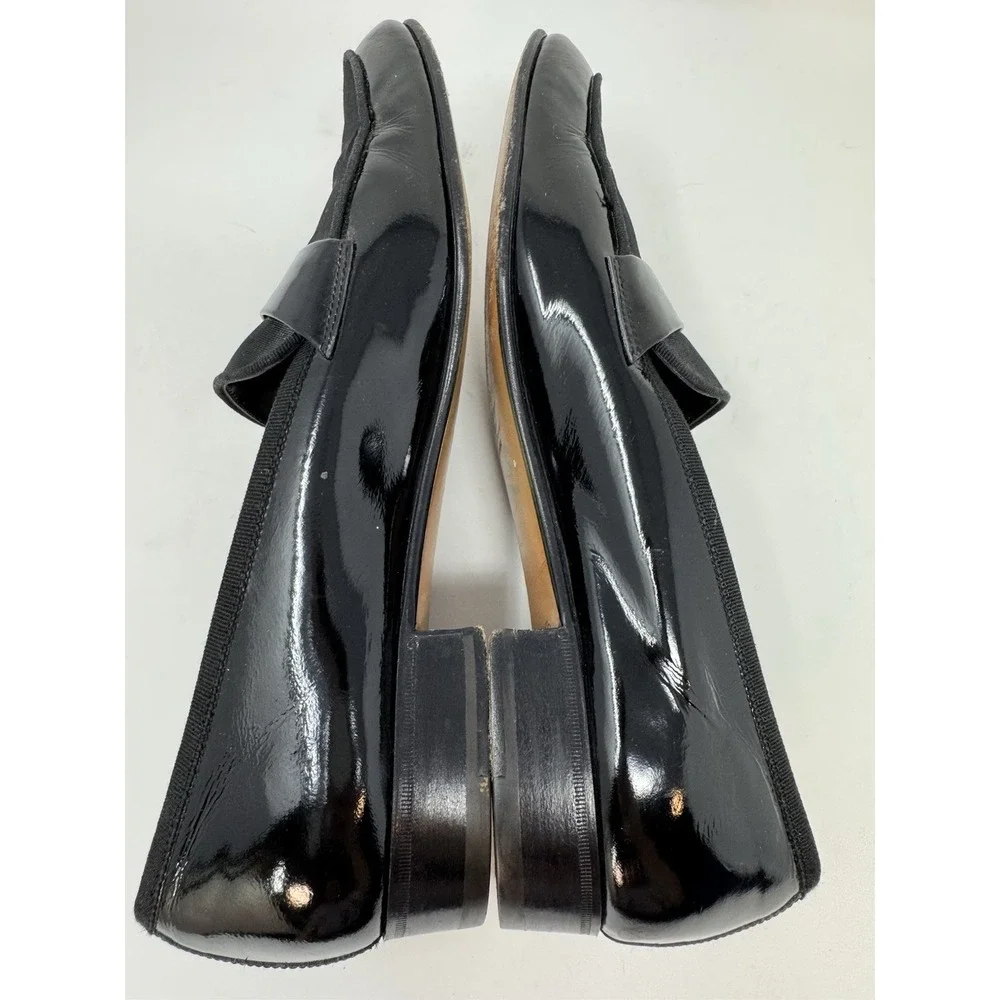 Salvatore Ferragamo Made in Italy Patent Grosgrain Vamp Formal Loafer 11 D